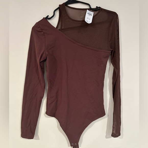 Abercrombie & Fitch Tops - Abercrombie half Mesh Bodysuit NWT